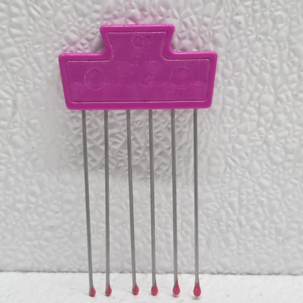Vintage Goody Hair Lift Picks Lot of 5 Metal Prong Styling Combs USA